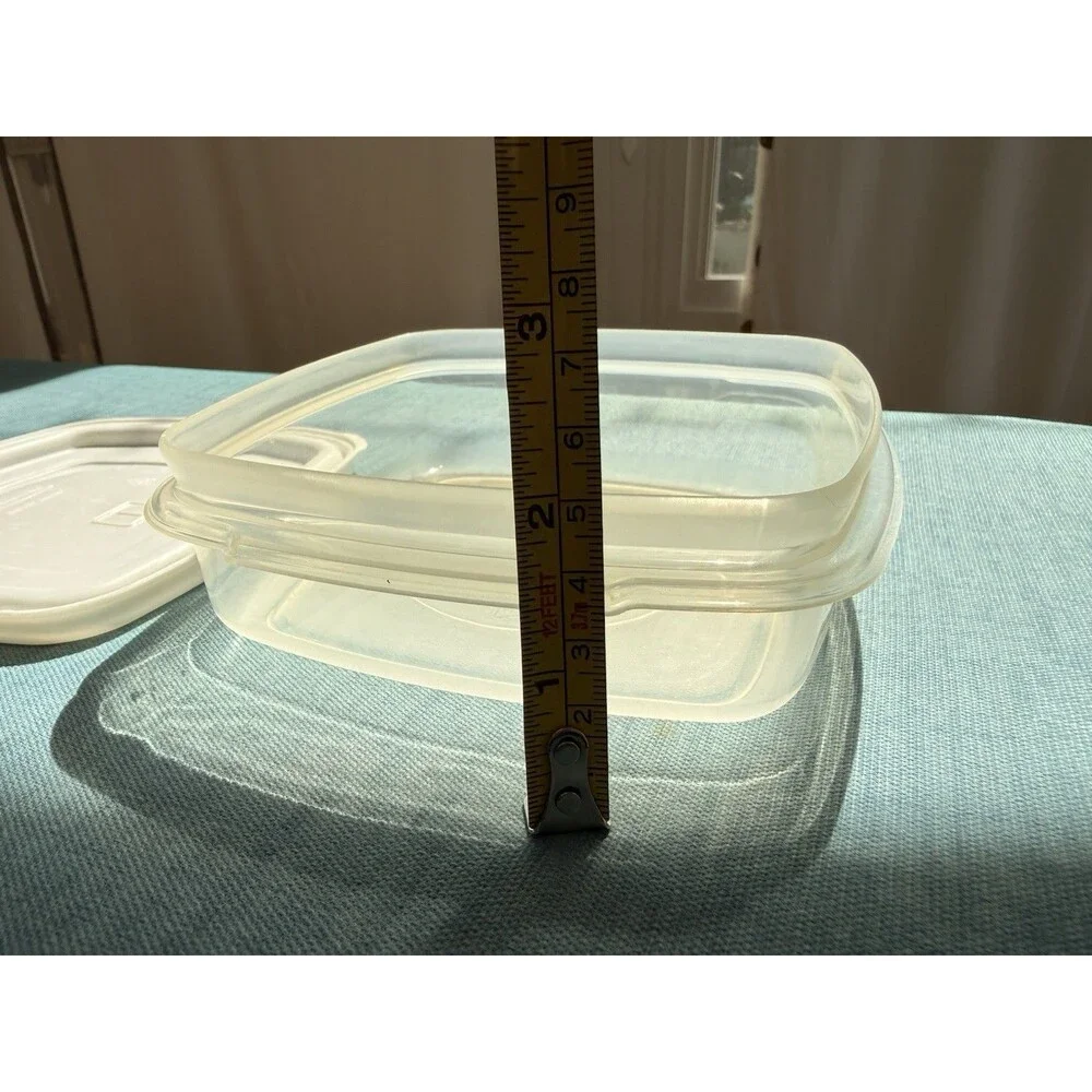 Vintage Rubbermaid Servin Saver #1 Container 2 Cup 0010 0018 White Lid Sandwich